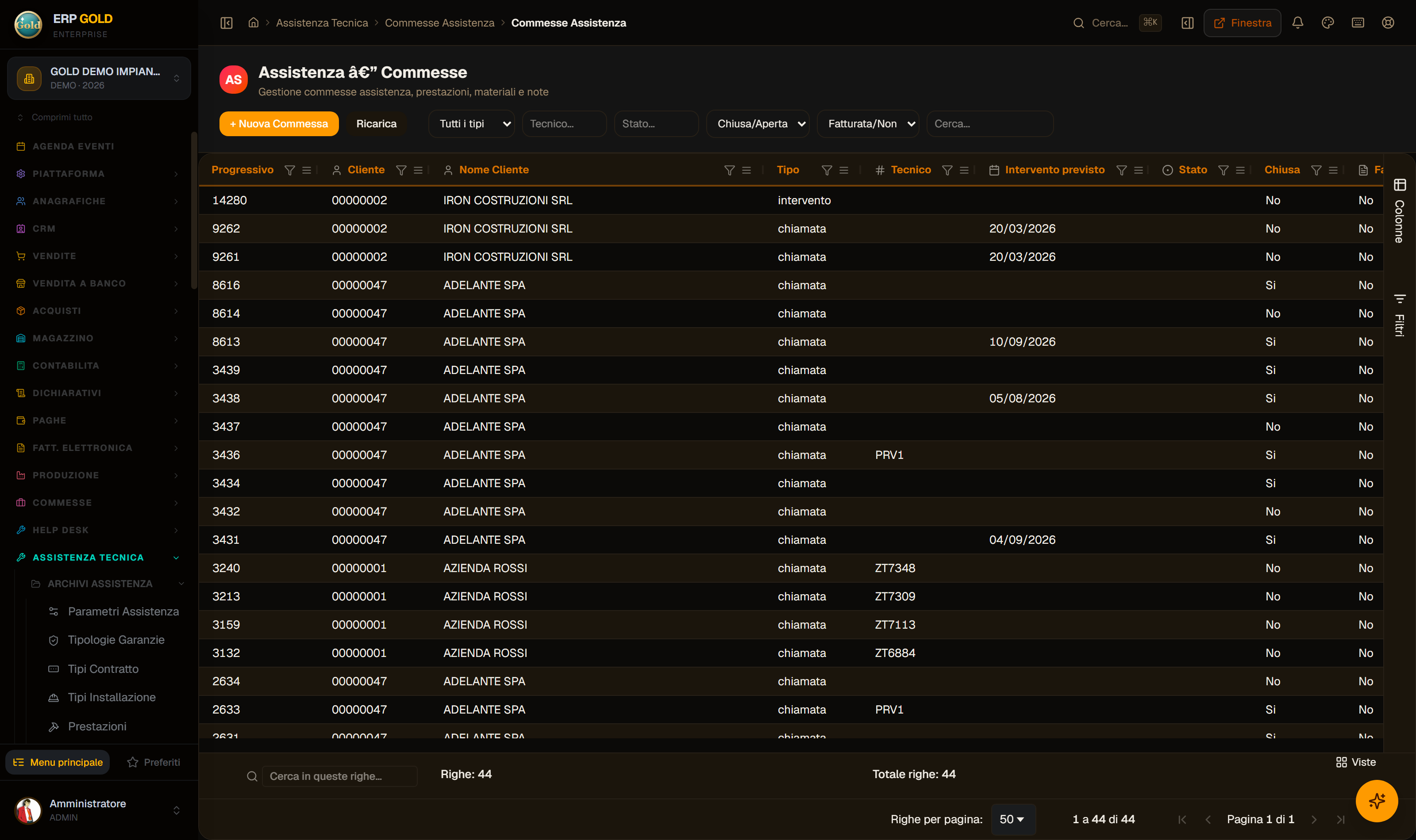 Assistenza tecnica